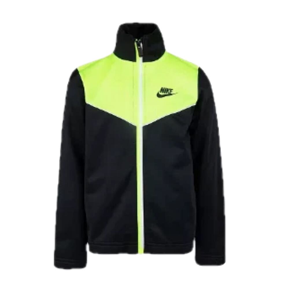 Nike Boys 4T Full Zip Track Jacket - Black & Yellow